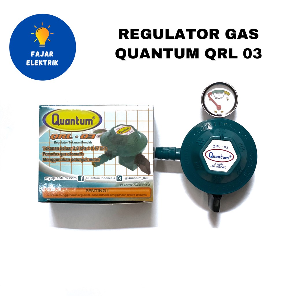 REGULATOR GAS QUANTUM + METER