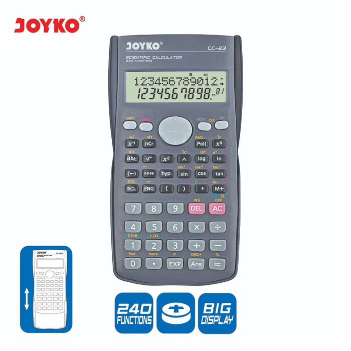

Calculator Kalkulator Joyko Cc-23 Scientific 240 Functions Murah