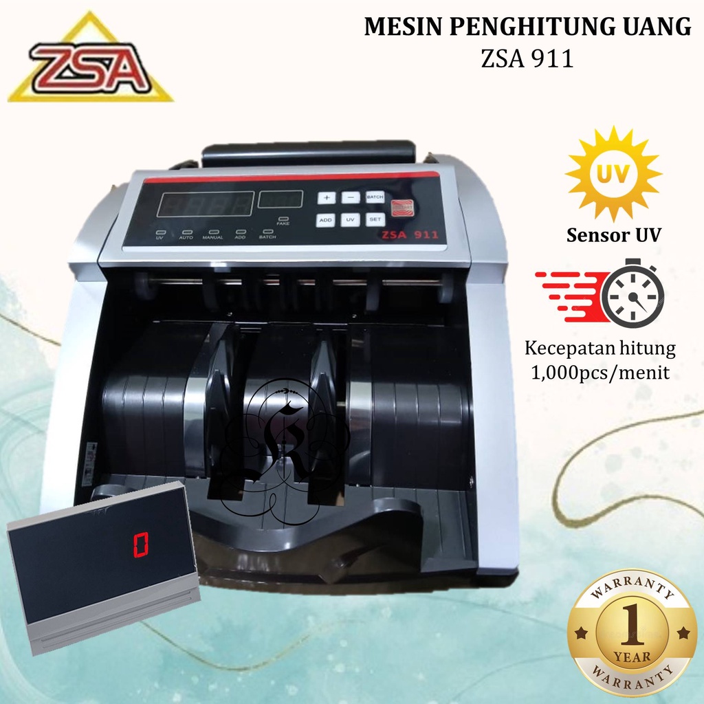 Mesin Penghitung Uang ZSA 911 UV Bill Money Counter ZSA911 Mesin Hitung Uang ZSA 911 Garansi Resmi