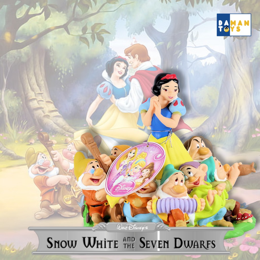 Action Figure Snow white Princess Original Disney Model Celengan, Mainan Anak Perempuan