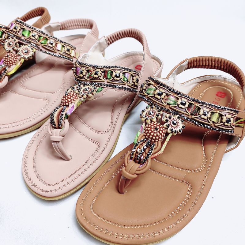 Norvid Flat Sandal Tali Impor Simple NGS 335