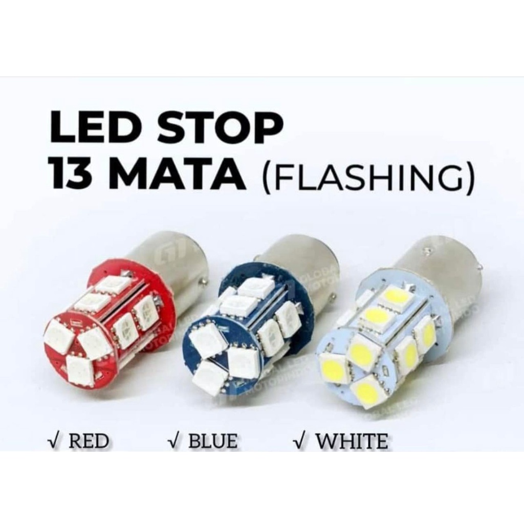 Lampu Stop Rem Led Flash 13 Mata Lampu Stop Led Lampu Stop Rem Led 13 Mata Universal