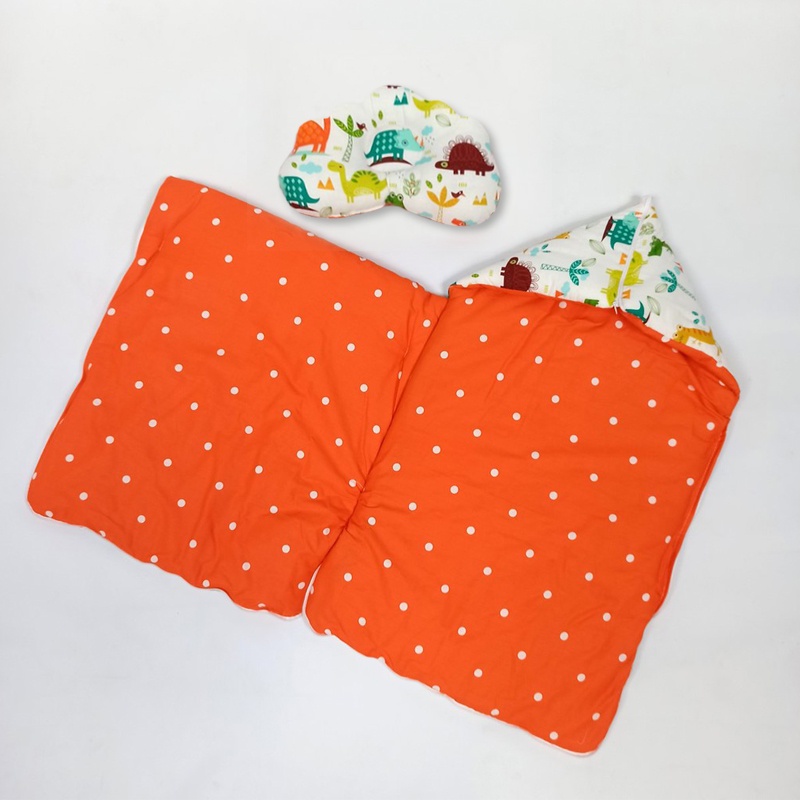 Baby Sleeping Bag + Bantal Peyang Tempat Tidur Bayi Selimut Bayi Motif