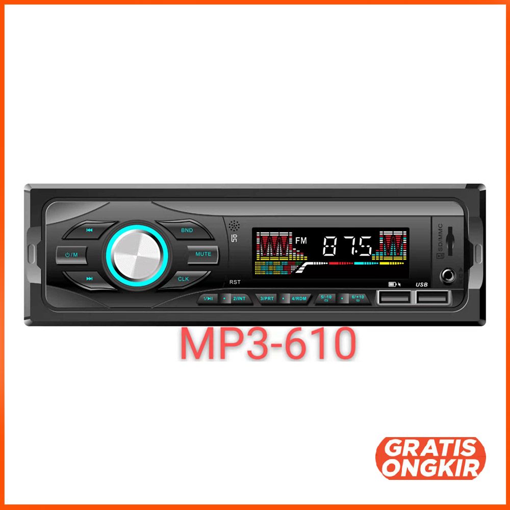 Tape Audio Mobil MP3 Player MP3-610 Bluetooth Wireless Receiver 12V
