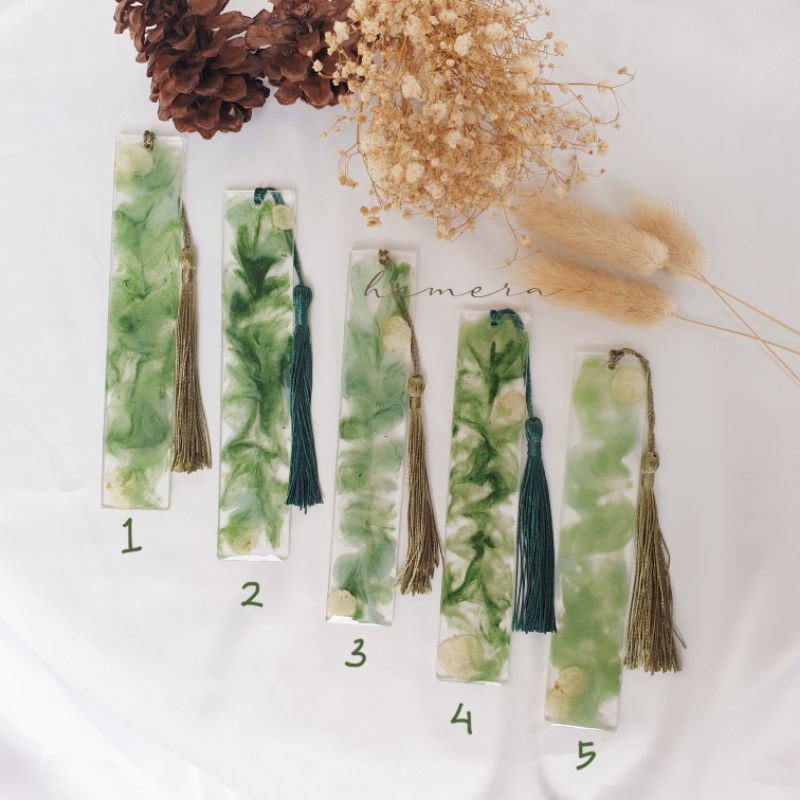 

BOOKMARK Resin 'Greeny' Edition - Pembatas Buku (souvenir Lebaran - Idul Fitri)