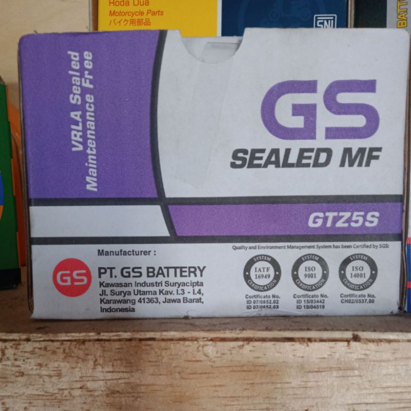 AKI motor GS astra MF (GTZ-5S) aki motor beat scoopy mio dll