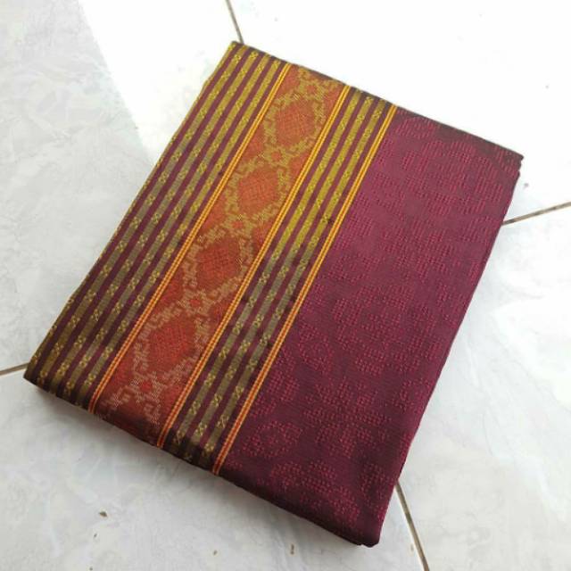 Songket BARON maroon gold