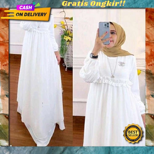 Gamis Dress Terbaru Fashion Muslim Gsmis Fashion Muslimah Syarii Gamis Remaja Kekinian Korean Style 