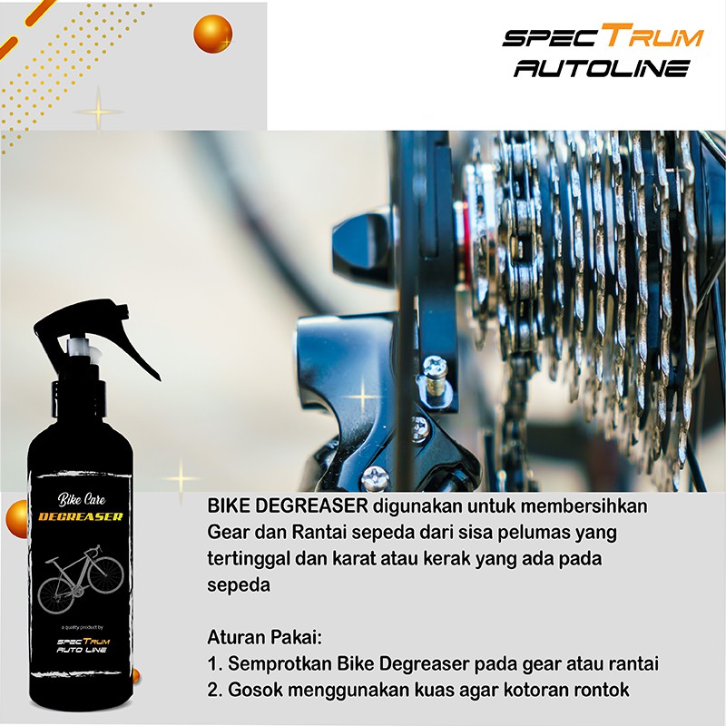 [ SPECTRUM ] BIKE DEGREASE PEMBERSIH RANTAI GEAR SEPEDA PERAWATAN SEPEDA ANTI KARAT FREE KUAS