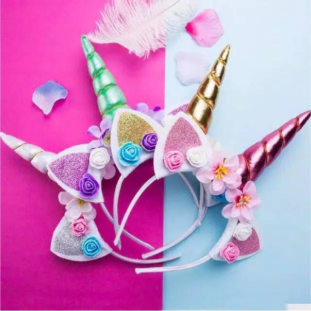 RESTOCK BANDO  UNICORN BANDO  KUPING TANDUK KUDA  PONI  