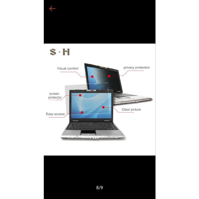 Filter Antispy Laptop 14 Inch Privacy Screen Guard Anti Spy Notebook