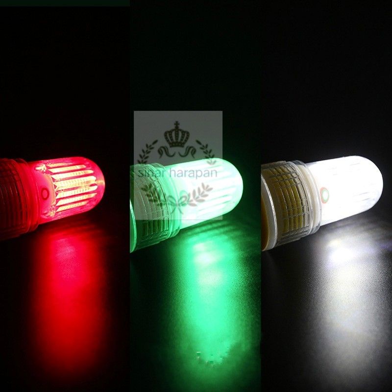 Lampu kedip 3warna / kelop/sinyal/terpedo/kapal/lampu ikan