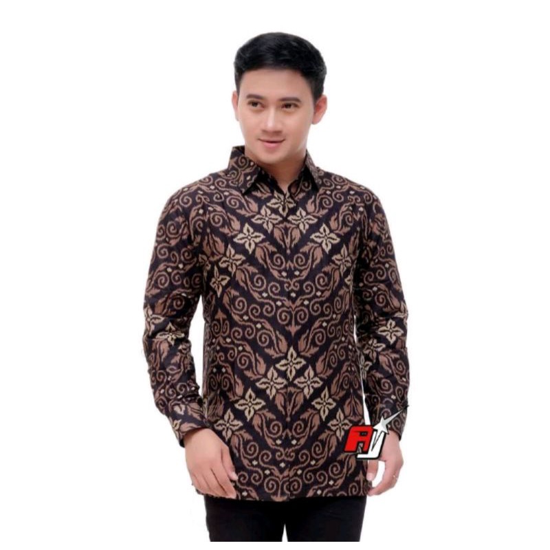 KEMEJA BATIK PRIA FOURING KATUN PREMIUM FULL M L XL XXL XXXL KOMPLITE MURAH MOTIF MODERN PRIA KANTOR PESTA