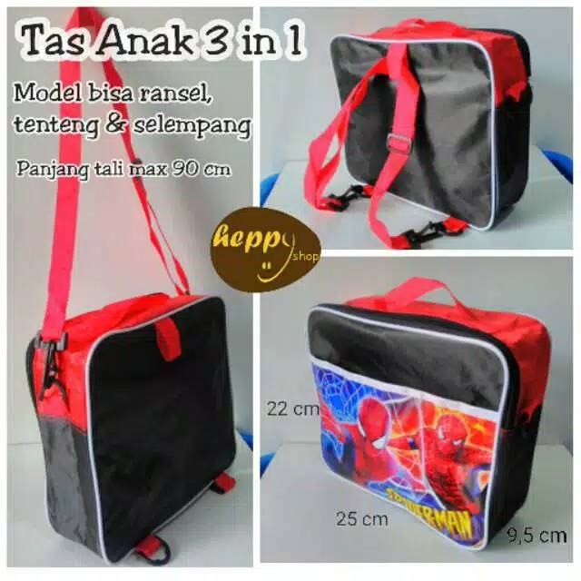 

Tas ultah 3in1 Polester souvenir ulang tahun tas ulang tahun tas jinjing souvenir custom goodie bag