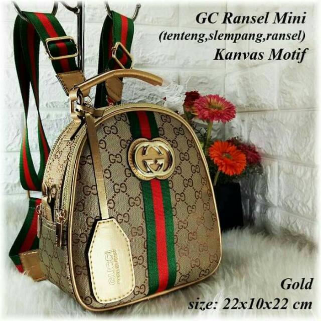 TAS TERBARU/GUCCI RANSEL KANVAS MINI RESELLER 120RB
1KG ISI 2PCS