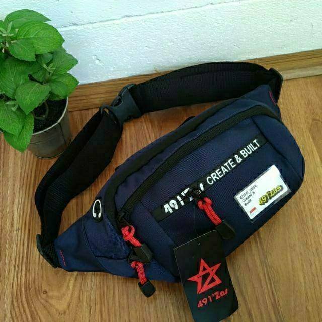 Tas pria selempang Waistbag 491zas/Tas selempang original 491zas