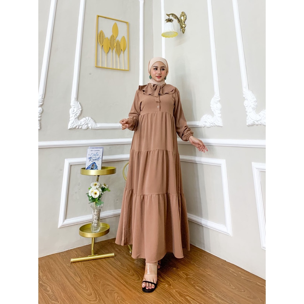 DRESS ASYIMI / Gamis wanita murah  / Dress Muslim wanita / Maxy dress muslim/ Gamis Wanita busui friendly / Gamis Wanita crinkle/ Gamis murah /  Dress wanita muslim/ Dress wanita LD105