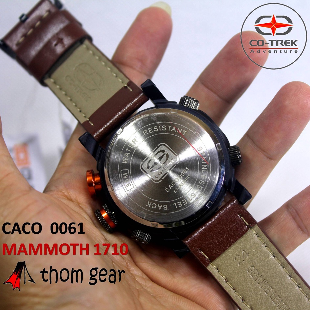 Thomgear Jam Tangan Cotrek Co Trek Co-Trek Mammoth Survival 550 CACO 0061 Pria Sport Adventure Military Tactical Olahraga Analog Digital Strap Kulit Asli Genuine Leather Thomgear Paiton Probolinggo