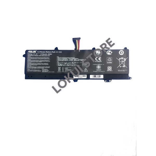 Baterai Original Asus VivoBook X201 X201E S200E C21-X202 F201 F201E Asus Eee PC F201E