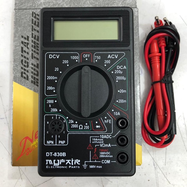 Jual Avometer Digital / Multimeter Digital DT-830 B Myfair | Shopee ...