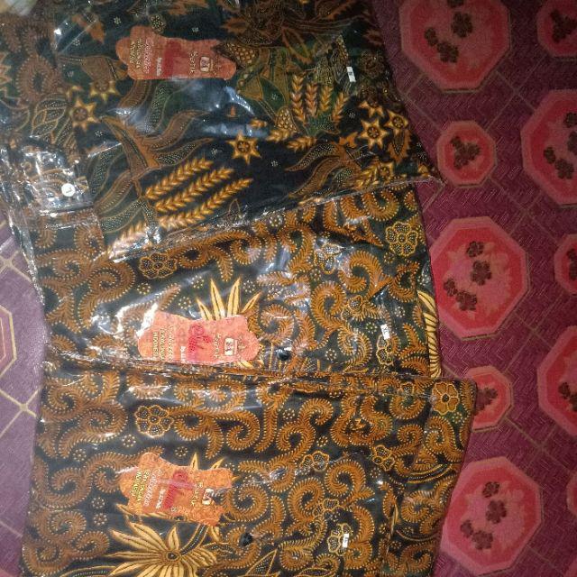 Kemeja Batik Lengan Pendek Motif Kenongo M L Xl Xxl