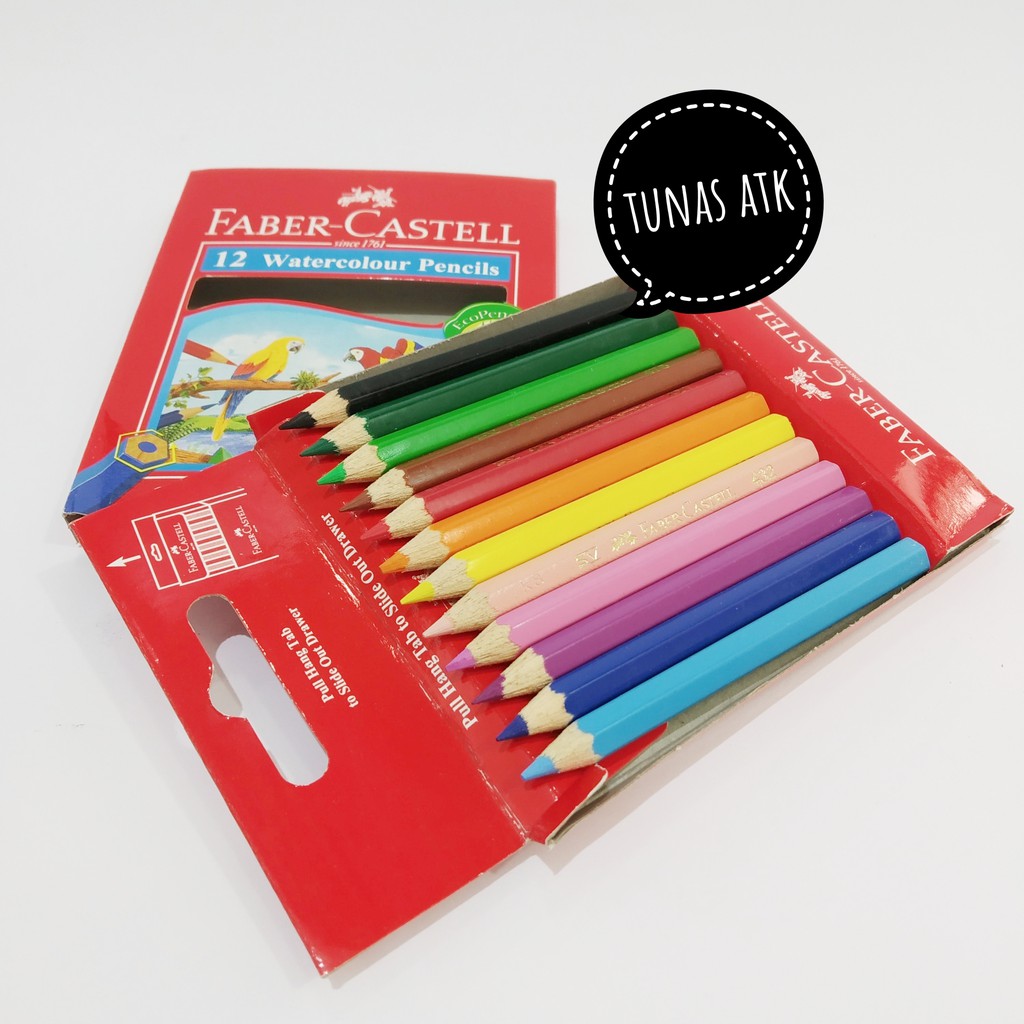 

FABER CASTELL 12 WATERCOLOUR PENCILS 114461