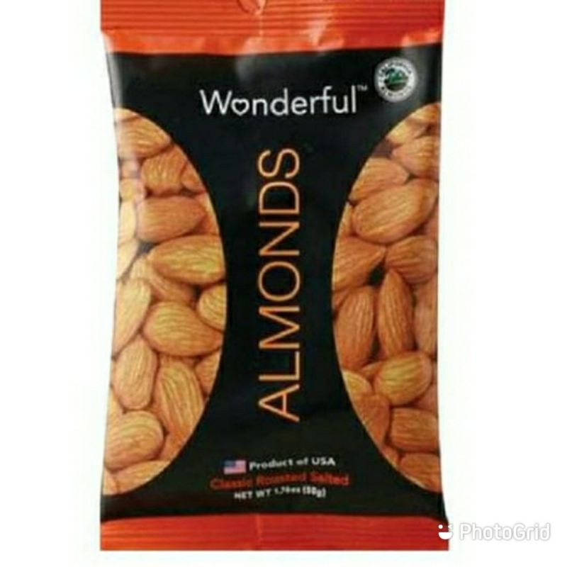 

Wonderfull Almond Classic Roasted Salted-Kacang Almond Import