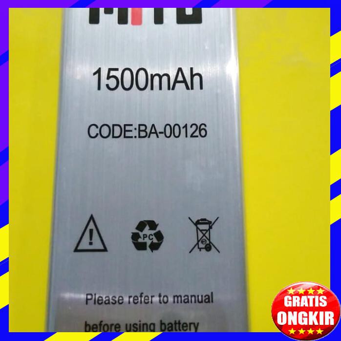 ACC HP BATERAI MITO A82 PLUS 3G BA 000126 1500MAH ORI OEM PACKING MIKA