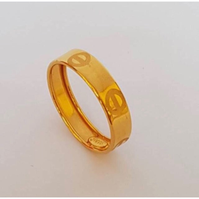 *HolyShop*_free masker cincin emas asli kadar 875 model dobel kotak zirkon cincin branded love