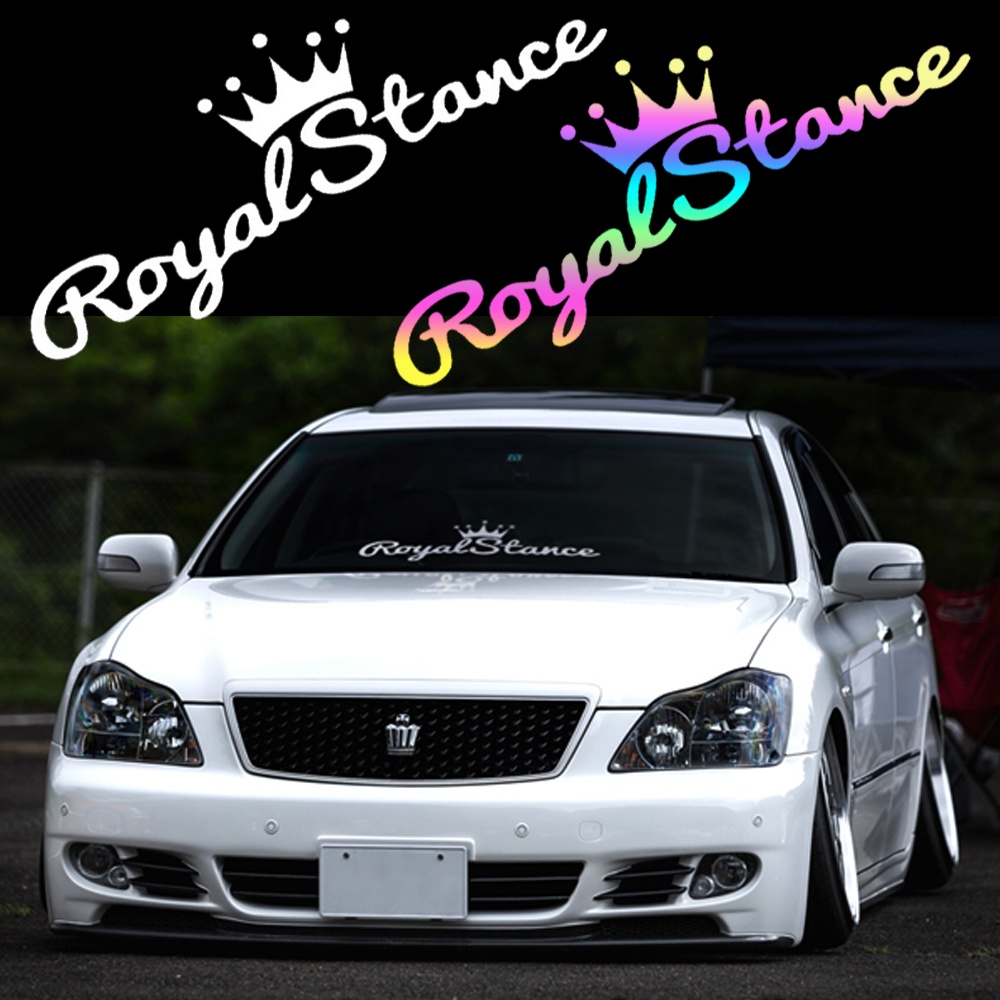 Royalstance Windshiled Sticker Laser MidNight Stiker Mobil Dekorasi Pintu Mobil Decal