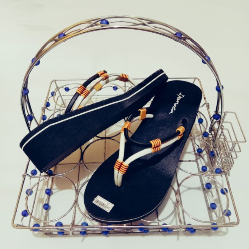 Sandal Wanita Wedges Jepit Louya