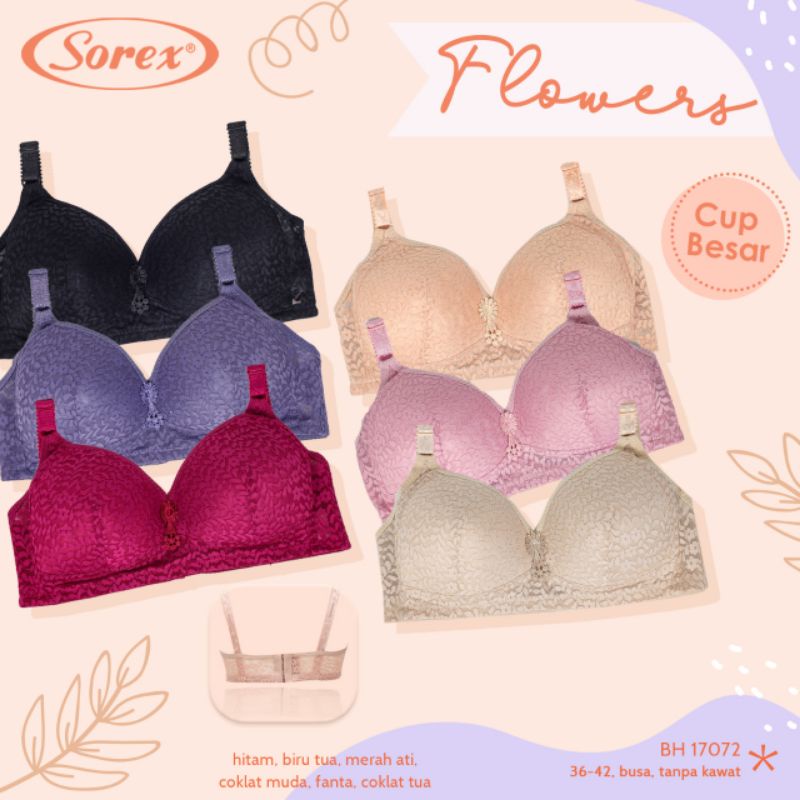Bra Sorex Tanpa Kawat Cup Besar 17072