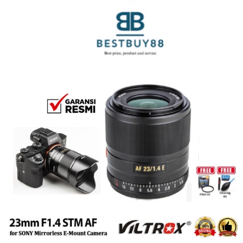 Viltrox Lensa 23mm F1.4 STM AF Lens for Sony Mirrorless E Mount Camera