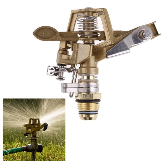 Rotate Sprinkler Spray Nozzle Air Irigasi Putar Taman PYK-10 - Copper