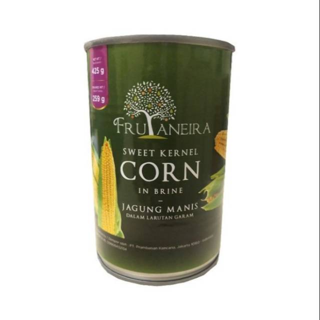

Frutaneira Sweet Kernel Corn - Jagung Manis dalam larutan garam Net Wt 450 Gr