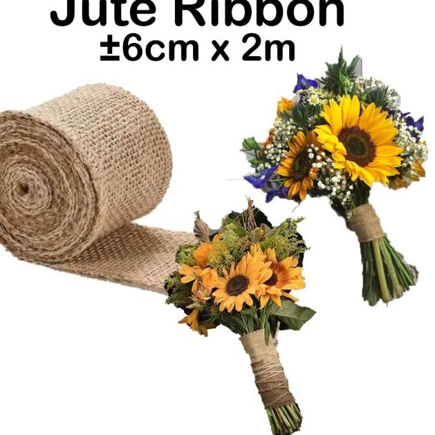 

Jute Ribbon 6cm x 2m - Burlap Ribbon - Goni - Pita