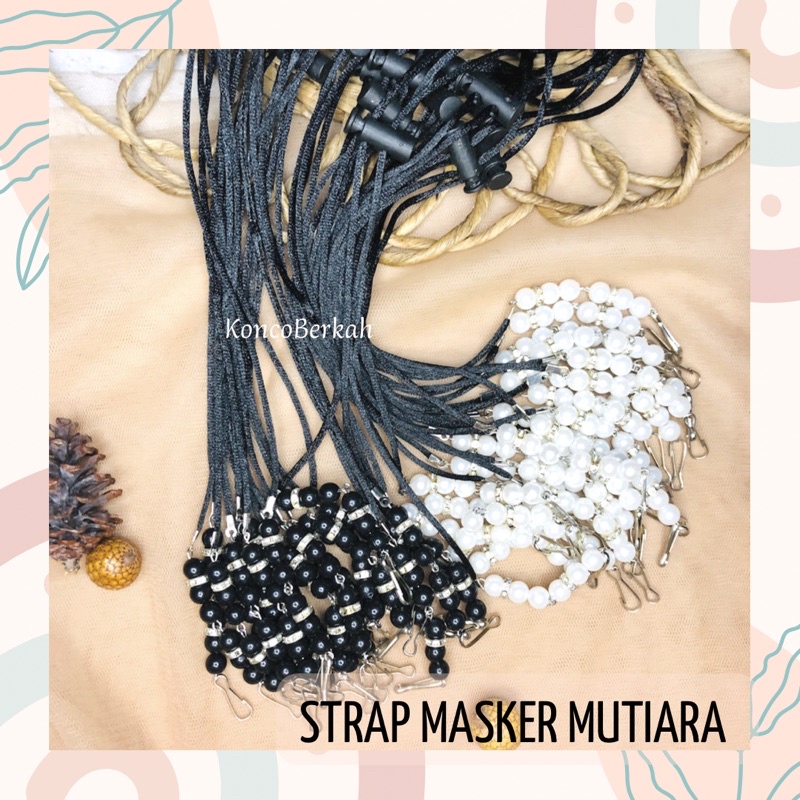 KONEKTOR MASKER MUTIARA / STRAP MASKER 2in1 MUTIARA