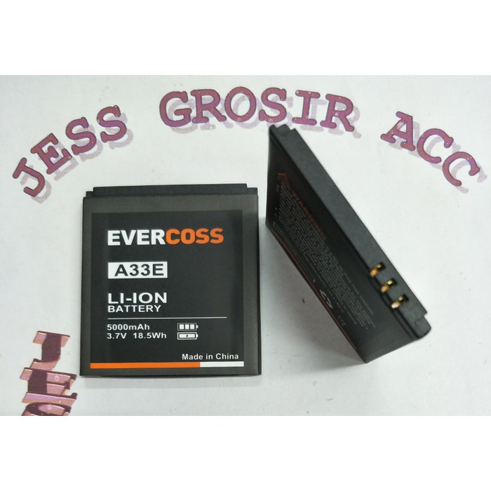 Baterai Battery Batre Double Power Evercoss Evercross Cross A33E / E60 - Hitam