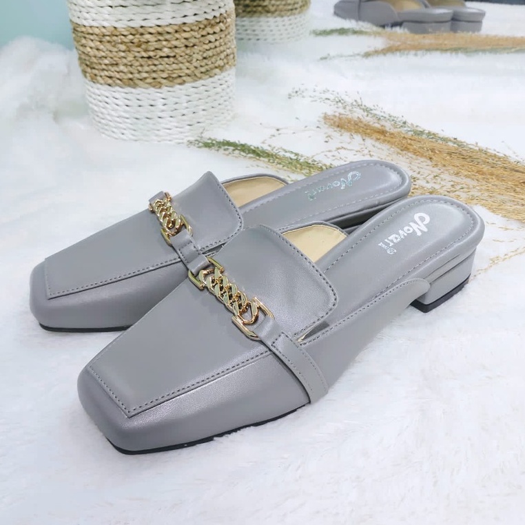 Sandal Flat Wanita Hak 3cm Terbaru Novari H13