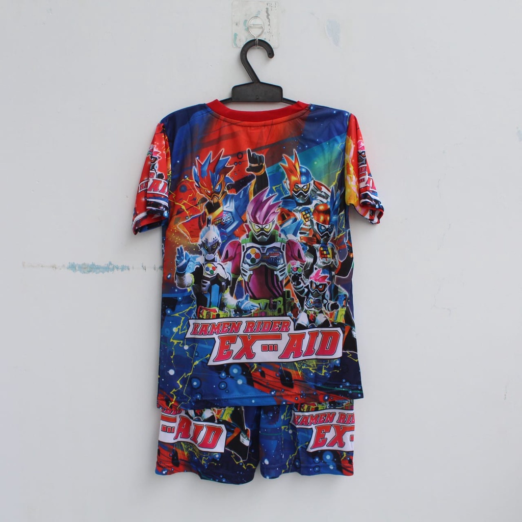 setelan anak kamen rider/kaos baju atasankamen rider size 2-12thn