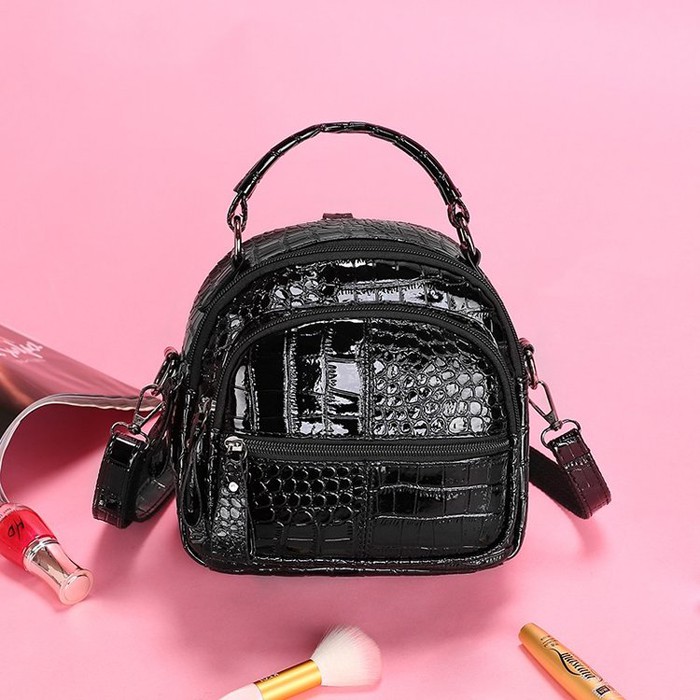 DROP3567 tas import wanitaRansel Kulit Buaya Mini (PROMO)