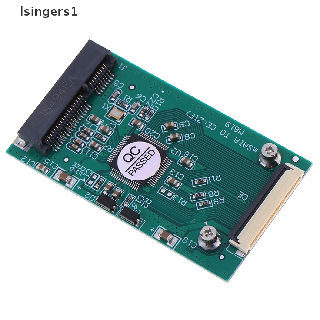 (lsingers1) Kabel Adapter Converter Mini mSATA PCI-E SSD Ke 40Pin ZIF Card CE 1.8 &quot;