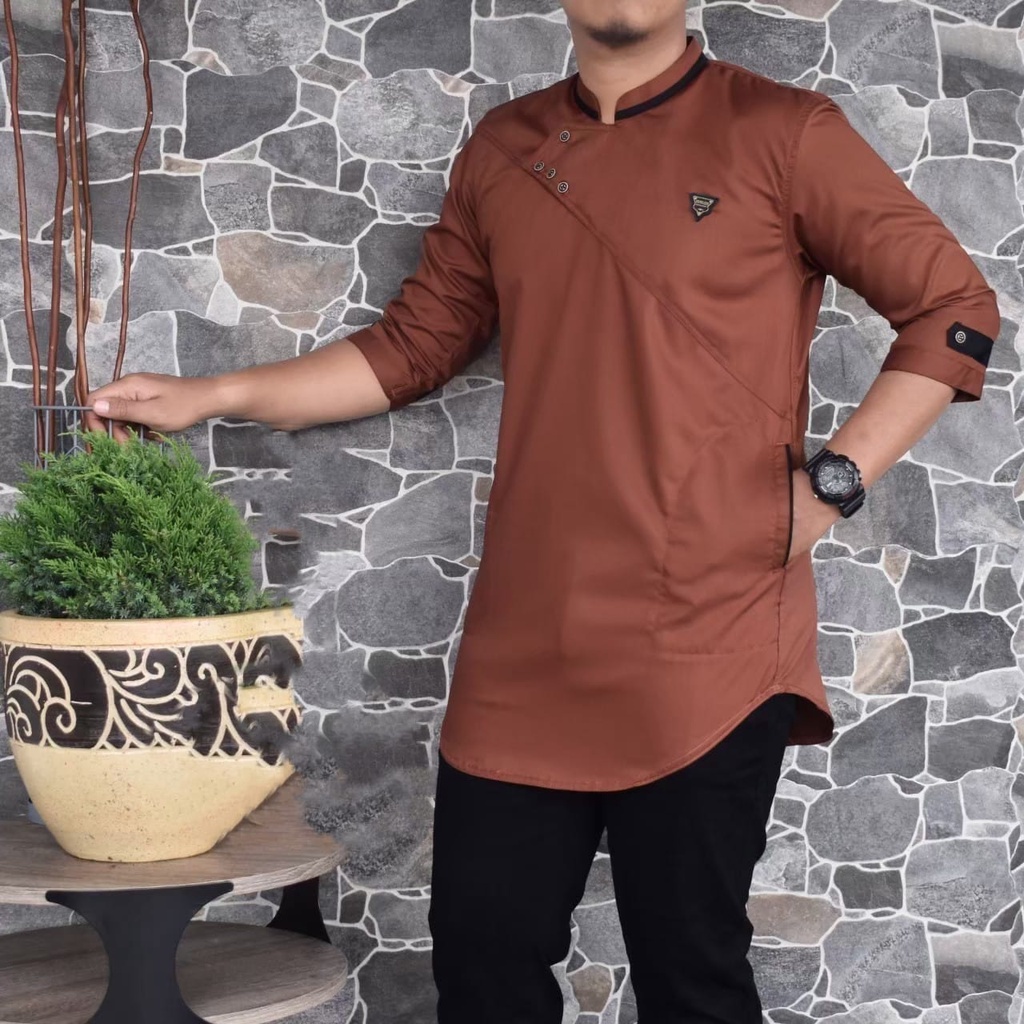 kurta pakistan marajo original premium dengan bahan oxford jahitan rapi tampil elegant sunnah muslim