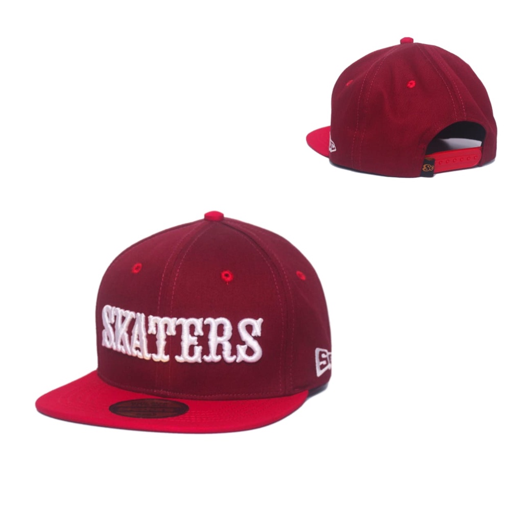 TOPI SNAPBACK SKATERS UH002 MARUN MERAH