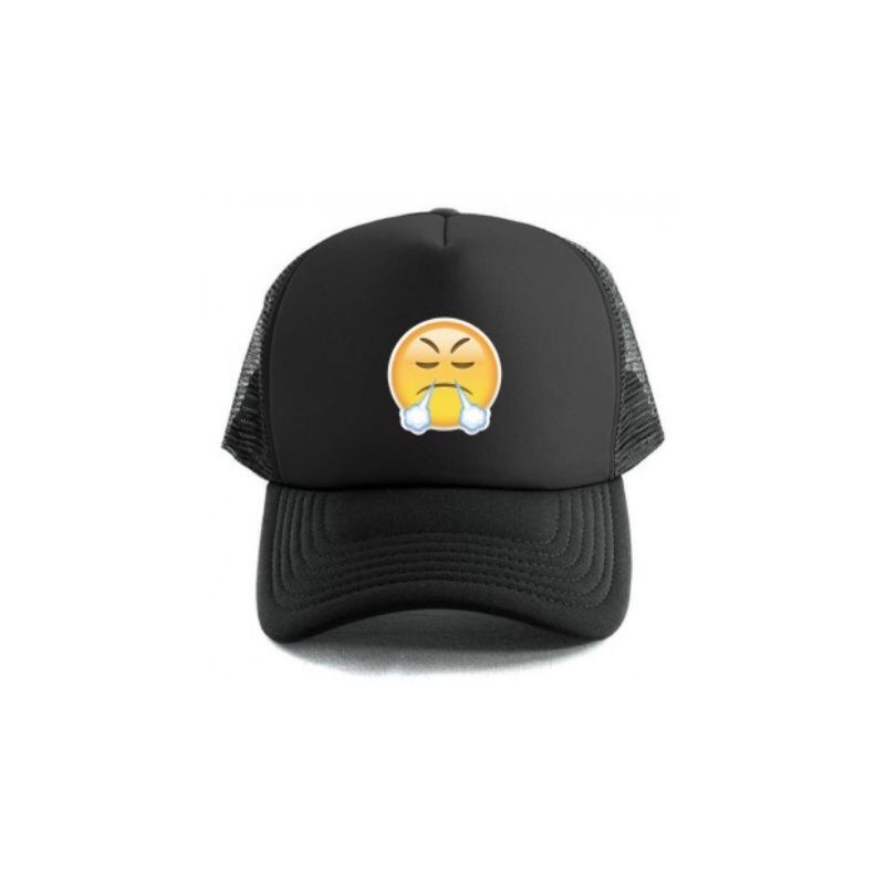 Topi Trucker Logo Angry Face