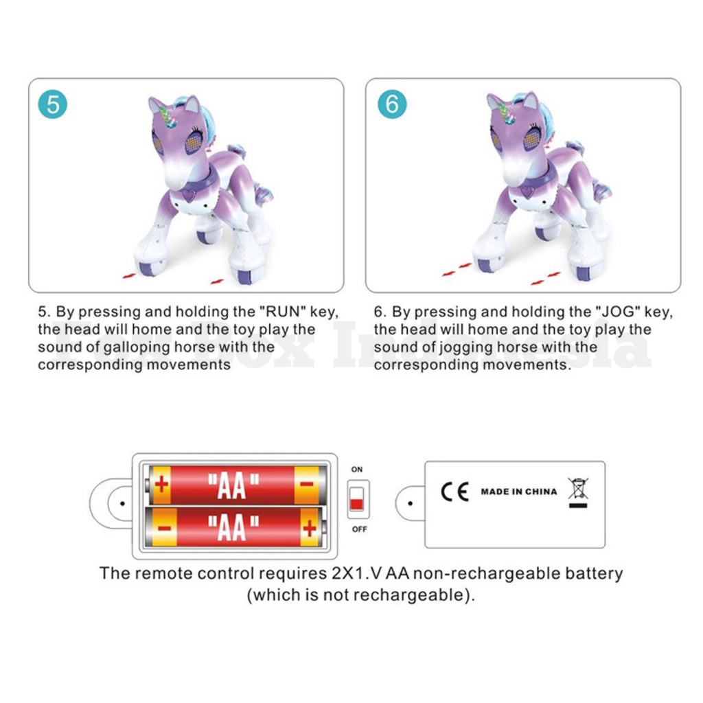 Remote Control Robot Unicorn - Mainan Robot Canggih Interaktif - Fox Box Indonesia