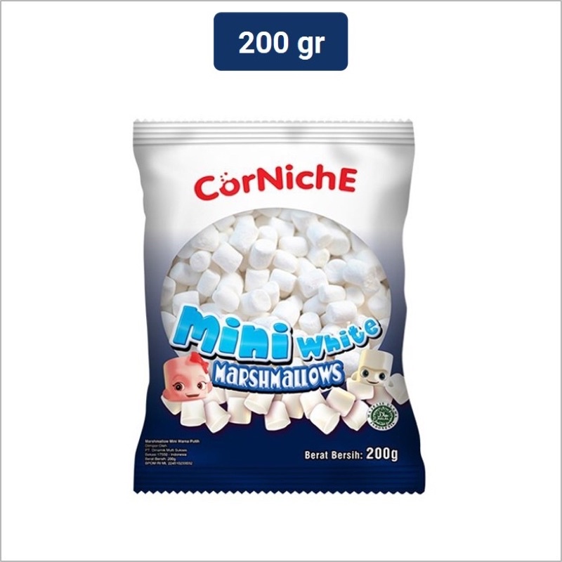 CORNICHE MINI WHITE MARSHMALLOW 200GR premium