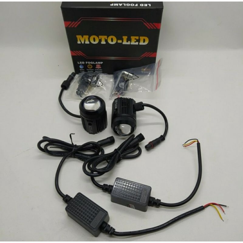 Lampu tembak lampu led foglamp D2 mini dual one premium moto led