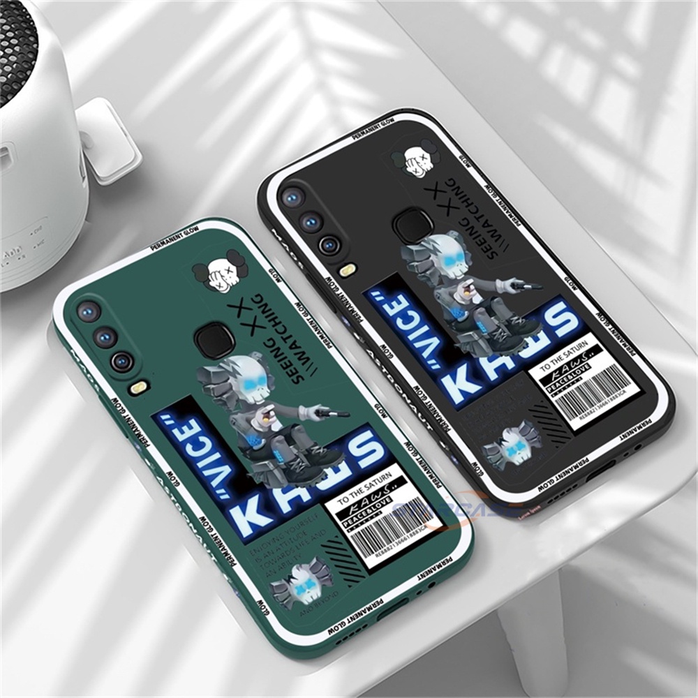 Casing TPU VIVO Y02 Y21A Y21T Y21S Y33S Y15S Y15A Y01 Y11 Y12 Y15 Y17 Y12S Y12A Y20 Y20S Y20i Y19 Y91C Y50 Y1 Y85 Motif KAWS