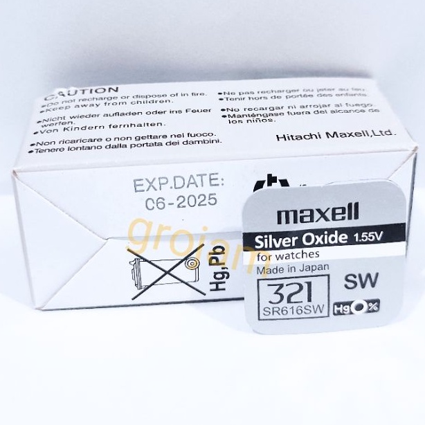 Baterai Maxell 321 362 721 616 SR721SW SR616SW SR721 SR616 ORIGINAL